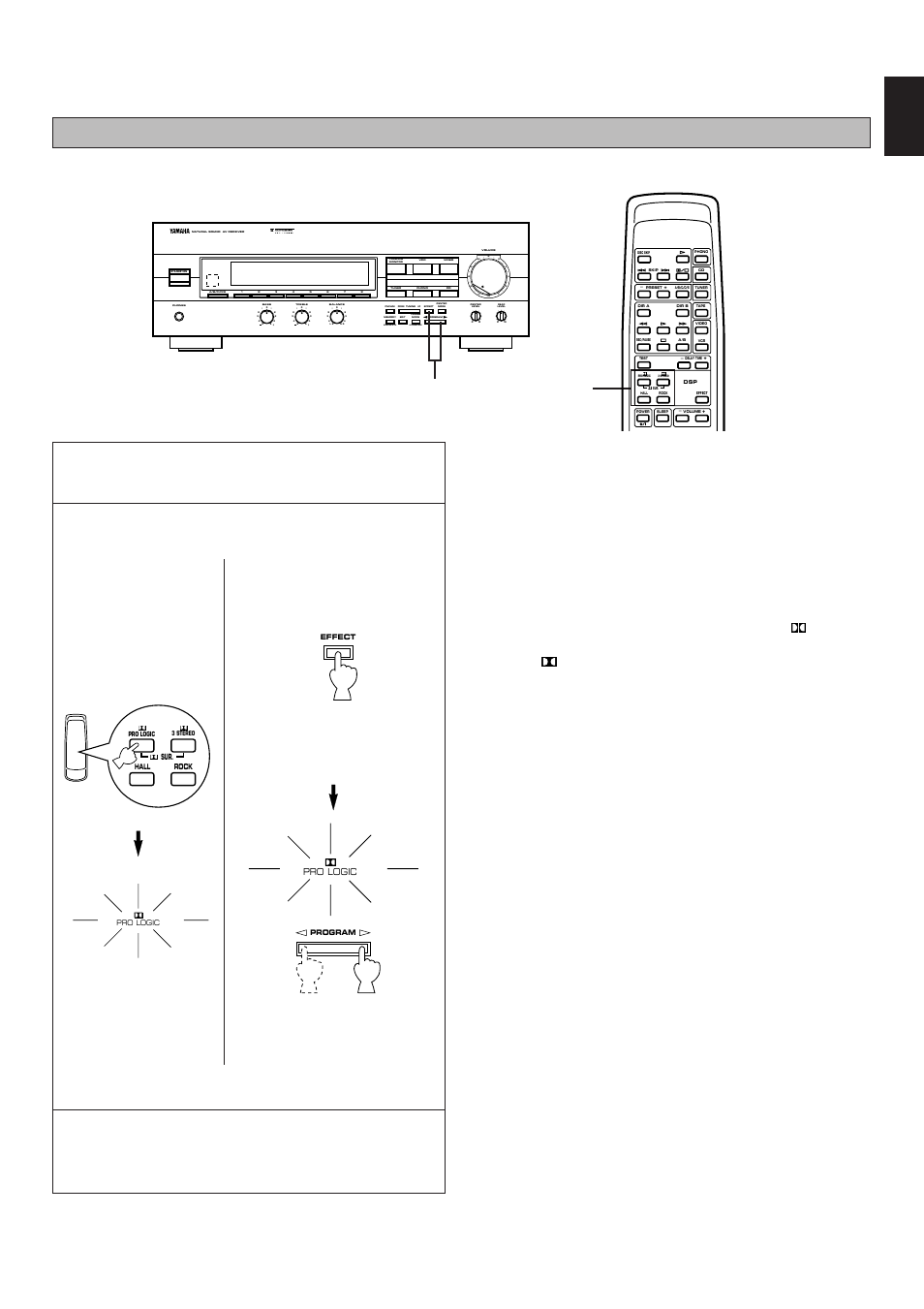 English, Man'l/auto fm, Auto/man'l mono | Yamaha R-V303 User Manual | Page 27 / 32