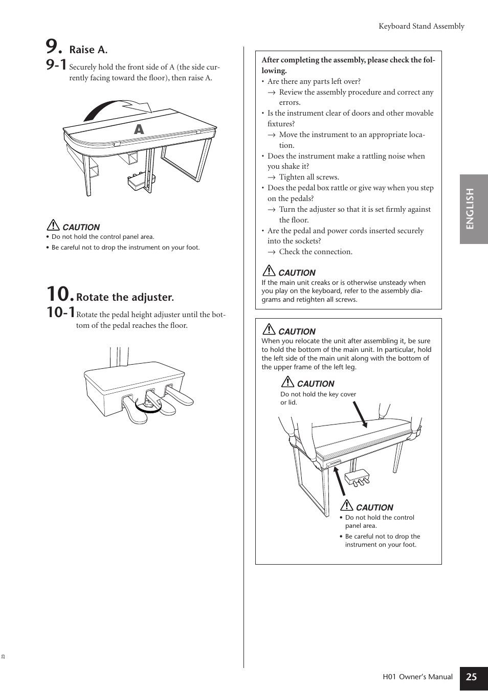 Yamaha H01 User Manual | Page 25 / 30