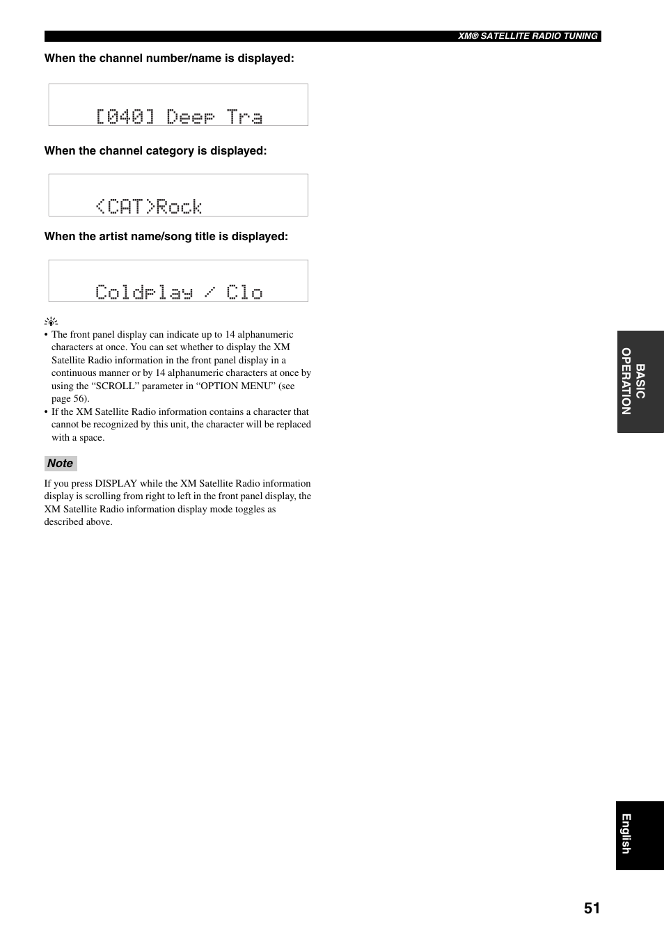 040] deep tra <cat>rock coldplay / clo | Yamaha RX-V359 User Manual | Page 55 / 74