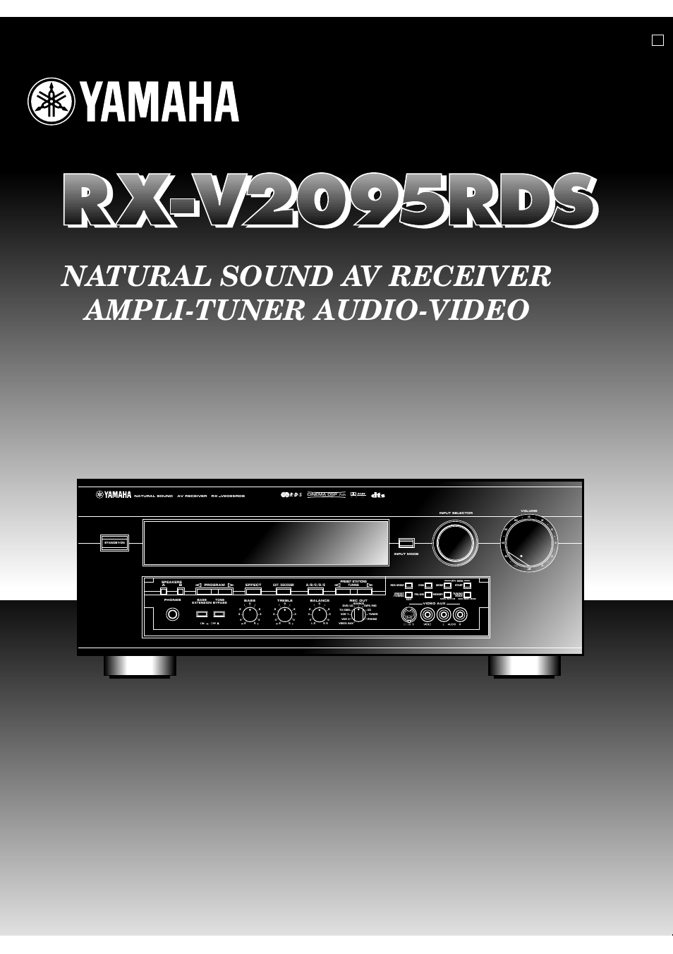 Yamaha RX V2095RDS User Manual | 90 pages