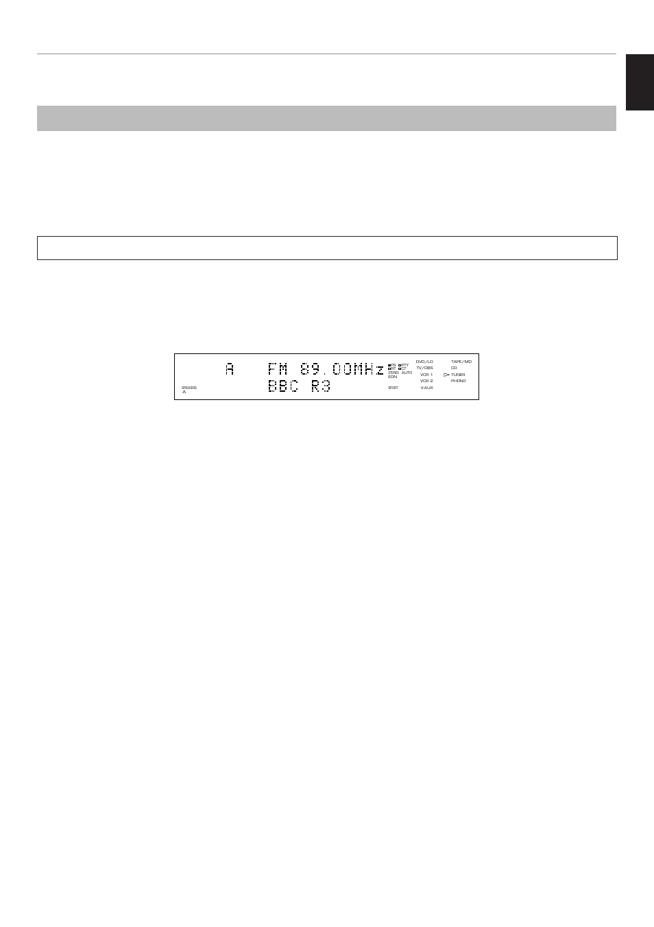 Receiving rds stations, Displaying rds data, Ps (program service name) mode | Pty (program type) mode, Rt (radio text) mode, Ct (clock time) mode, Eon (enhanced other networks) mode, English | Yamaha RX V2095RDS User Manual | Page 49 / 90