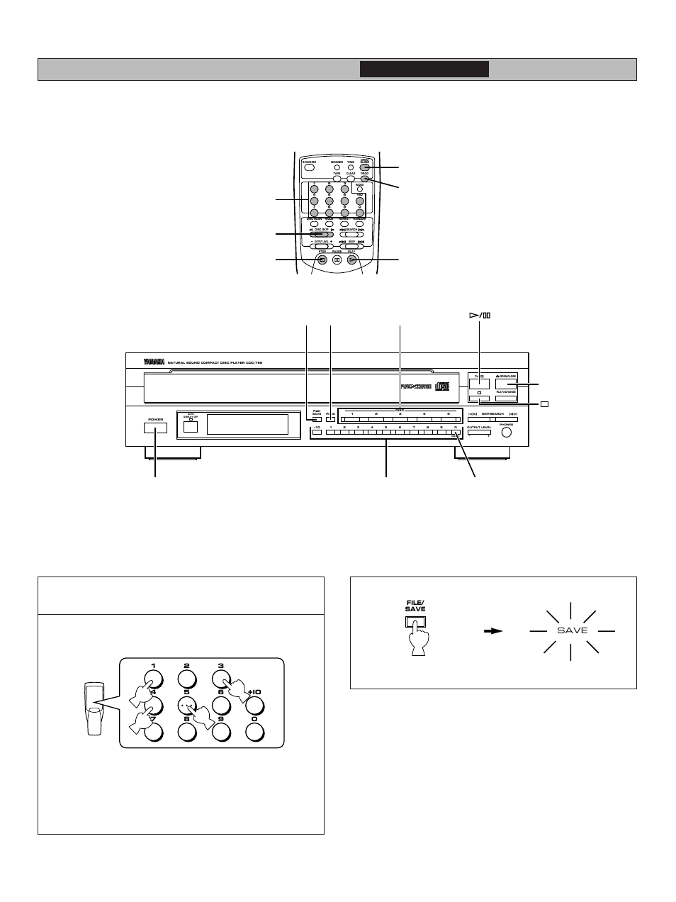 Program filing, For cdc-765 only, Follow step 1 – 4 on page 14 | On the front panel) | Yamaha CDC-665 User Manual | Page 16 / 26