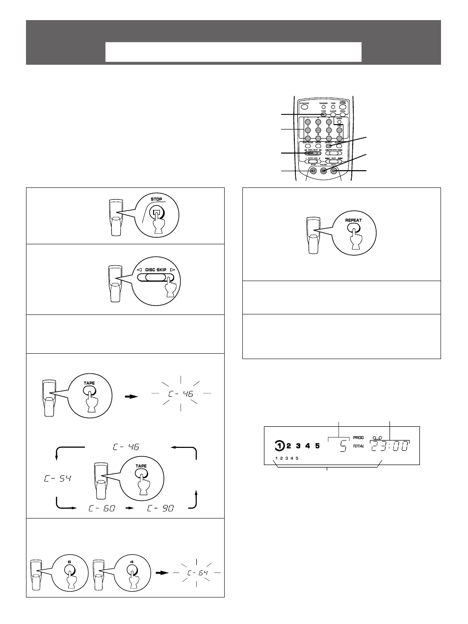 Automatic tape programming | Yamaha CDC-665 User Manual | Page 20 / 26