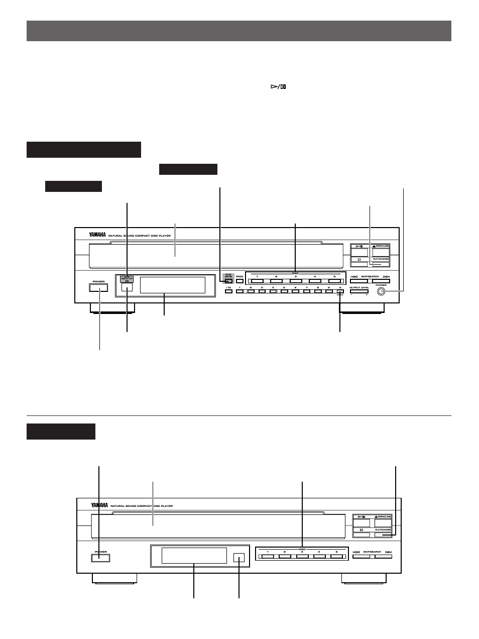 Identification of components, Front panel, Cdc-765 only | Yamaha CDC-665 User Manual | Page 6 / 26