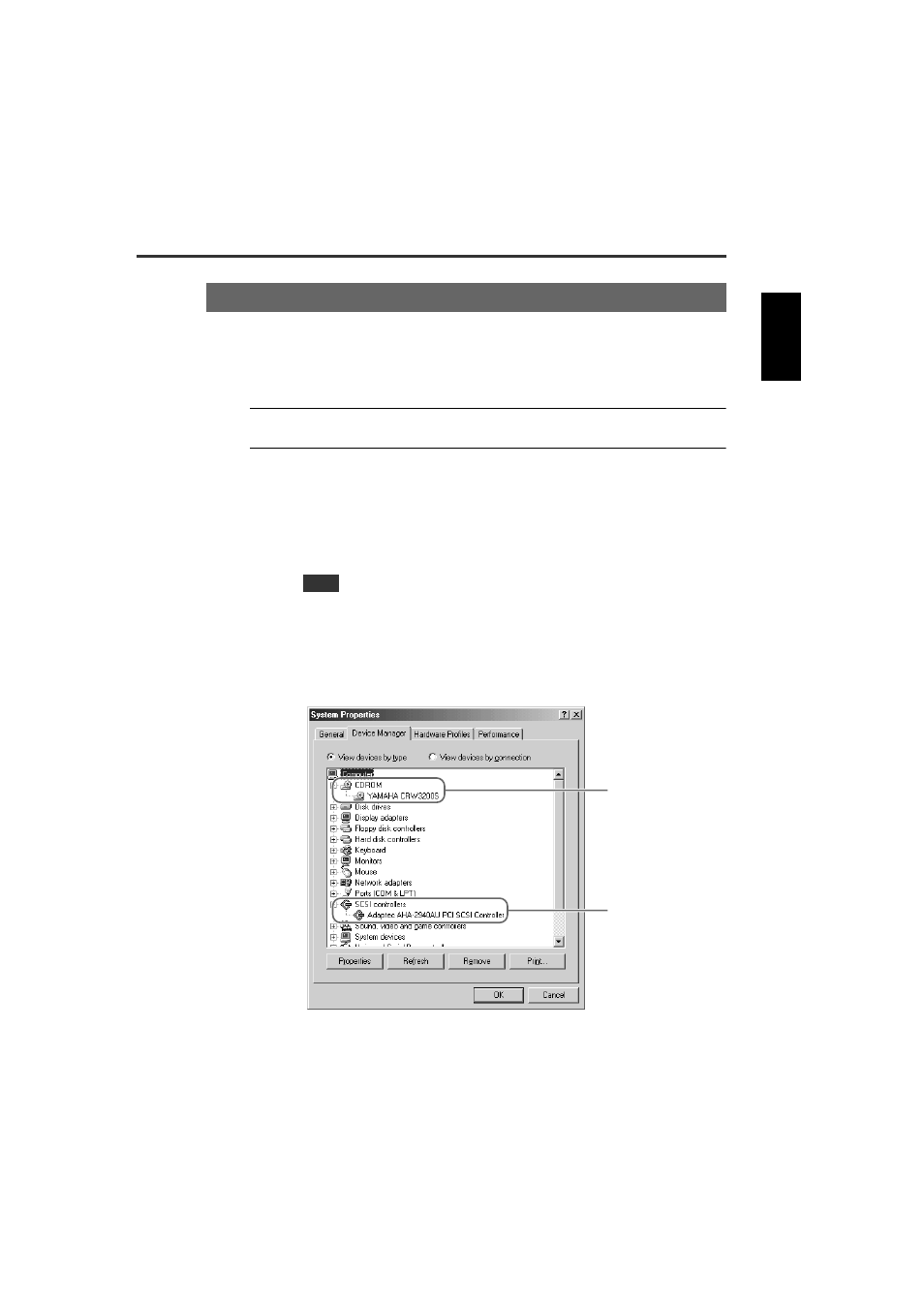3 check recognition of the crw3200sx drive | Yamaha CRW3200SX User Manual | Page 25 / 46
