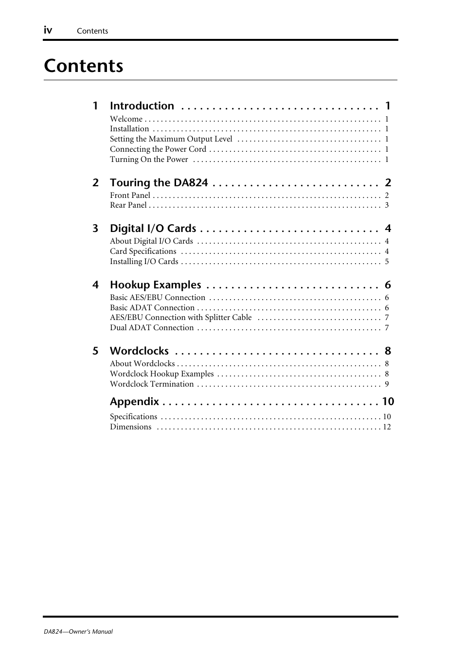 Yamaha DA824 User Manual | Page 6 / 19