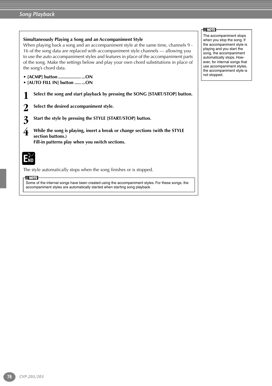 Yamaha 205M  EN User Manual | Page 76 / 170