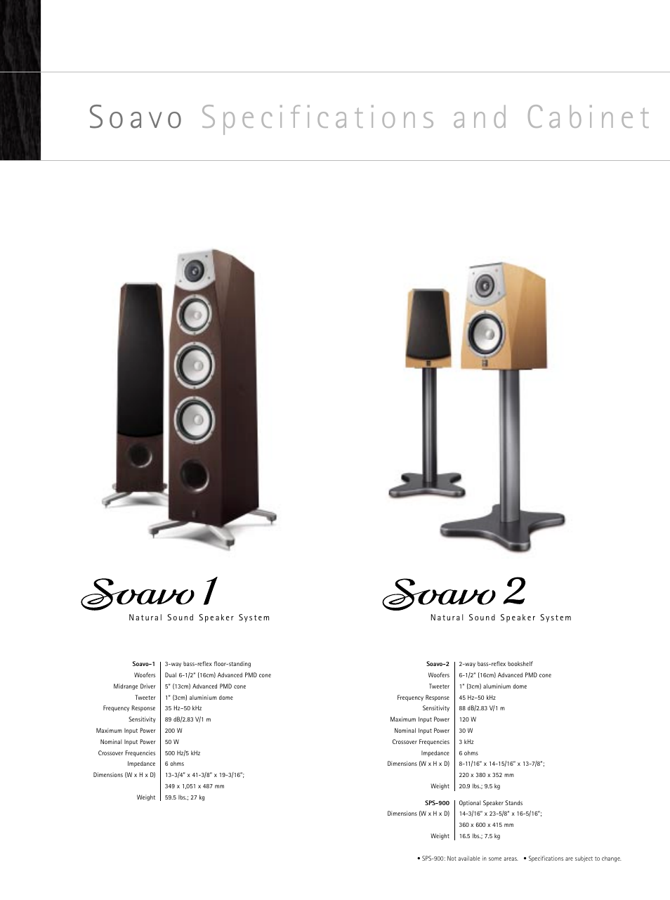 Yamaha Soava Natural Sound Speaker System User Manual | Page 16 / 20