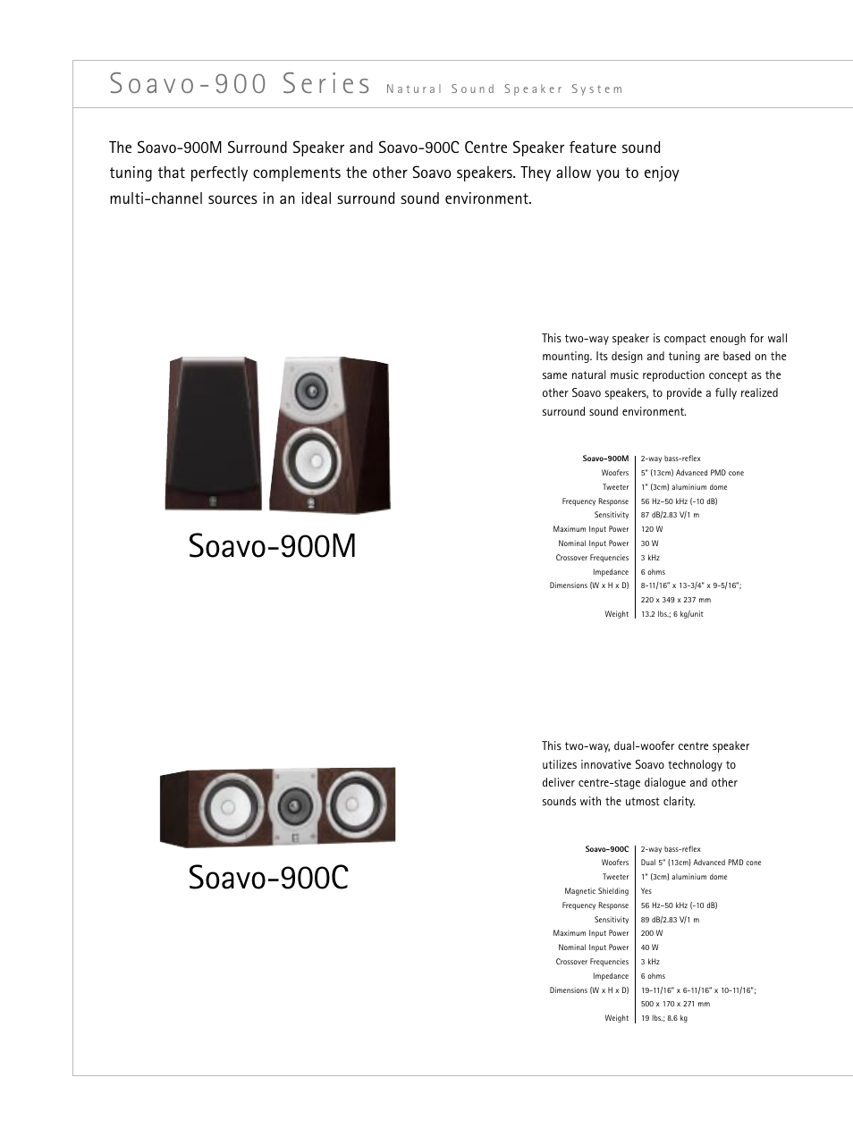 Yamaha Soava Natural Sound Speaker System User Manual | Page 18 / 20