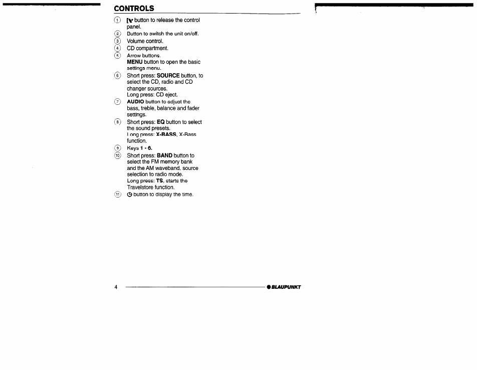 Controls | Yamaha San Diego CD32 User Manual | Page 4 / 29