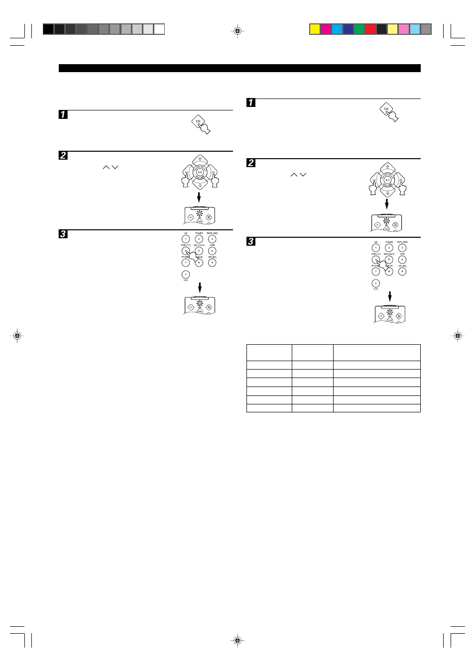 Returning to the factory-set codes | Yamaha HTR-5240 User Manual | Page 50 / 63