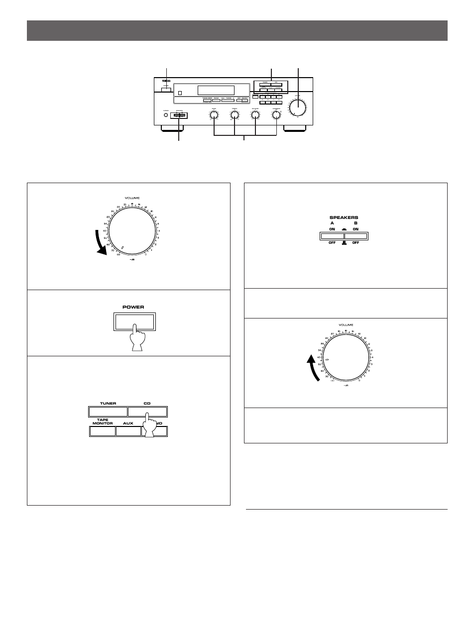 Basic operations | Yamaha R-302 User Manual | Page 12 / 23