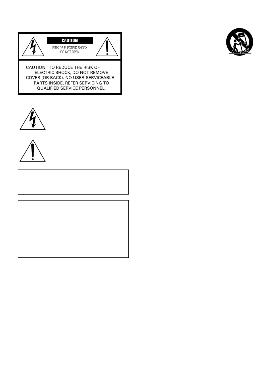 Safety instructions | Yamaha RX-E100 User Manual | Page 2 / 30