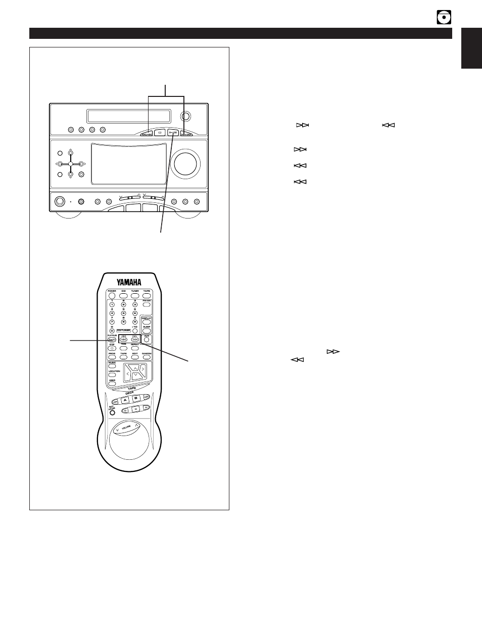 Skip search, Manual search, E-11 english compact disc player operation | Load a disc and begin playback, Begin playback | Yamaha GX-3 User Manual | Page 17 / 44