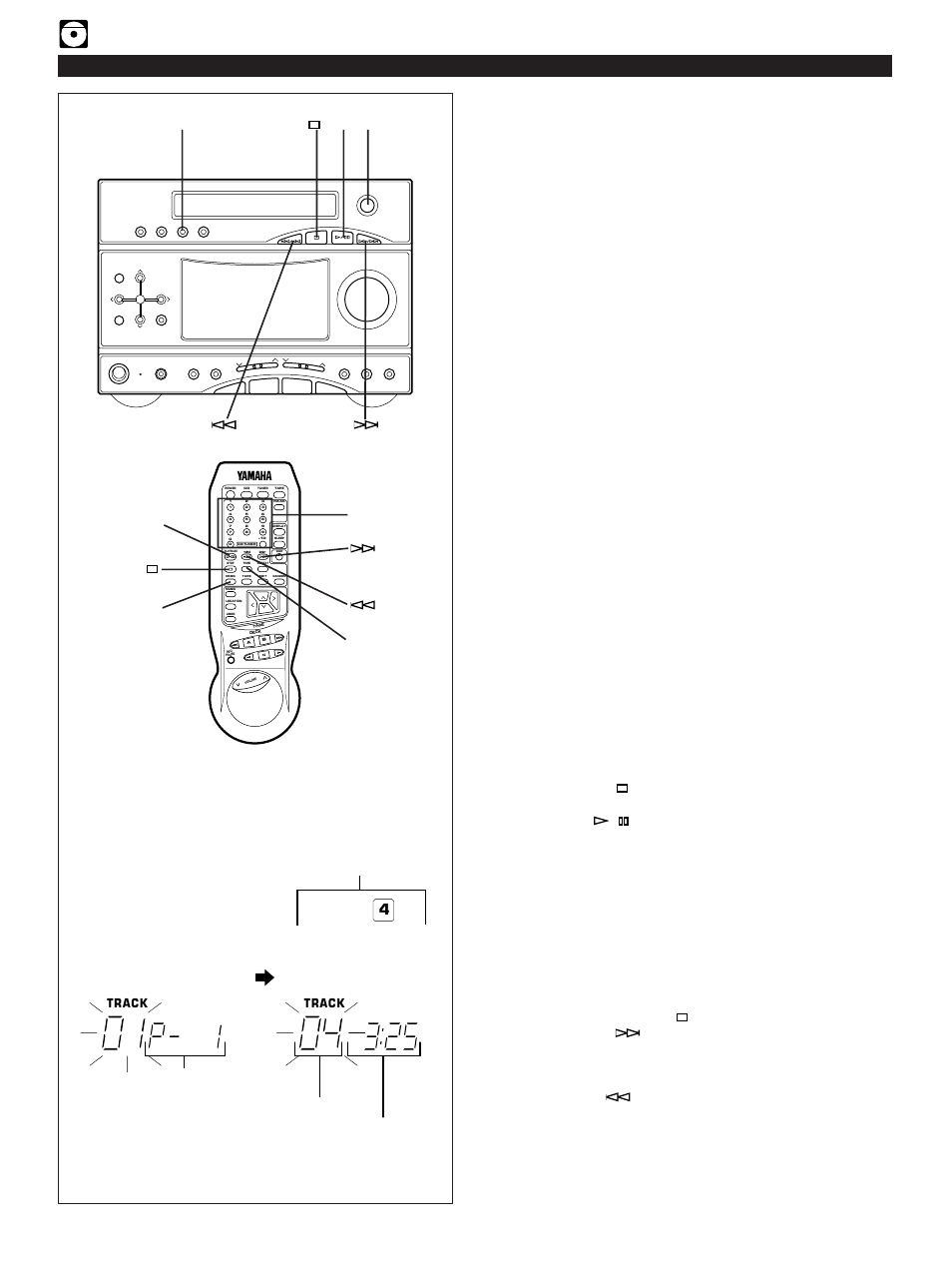 Program play, E-12 compact disc player operation, Time | Yamaha GX-3 User Manual | Page 18 / 44