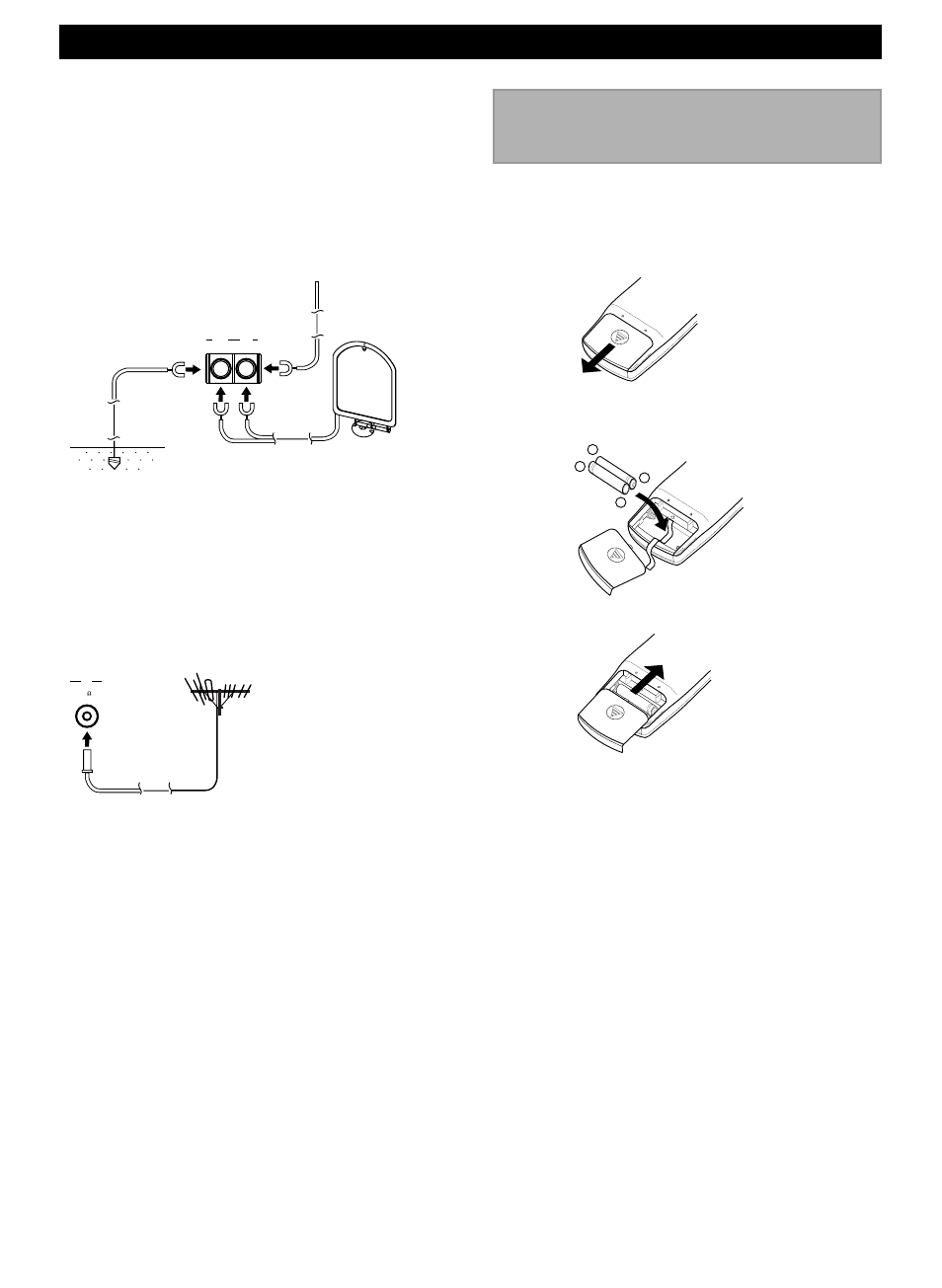 Preparing the remote control transmitter, Getting started, Connecting the external antennas | Yamaha CRX-M5 User Manual | Page 12 / 35
