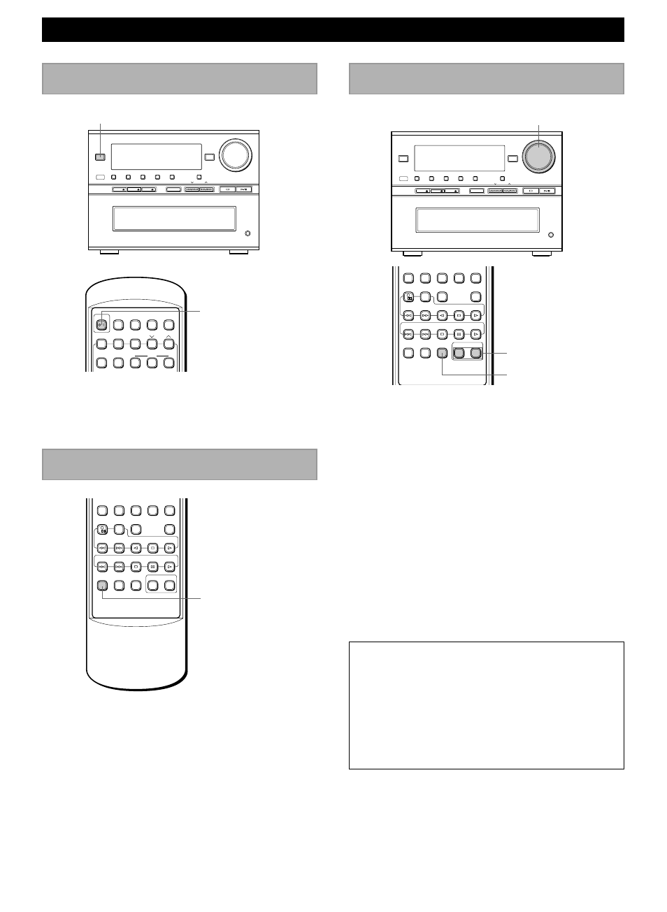 Adjusting the volume, Turning on/off the unit, Selecting the input source | Getting started, Connecting the headphones, Front panel operation, Remote control operation, Volume volume, Standby/on power, Mute | Yamaha CRX-M5 User Manual | Page 14 / 35