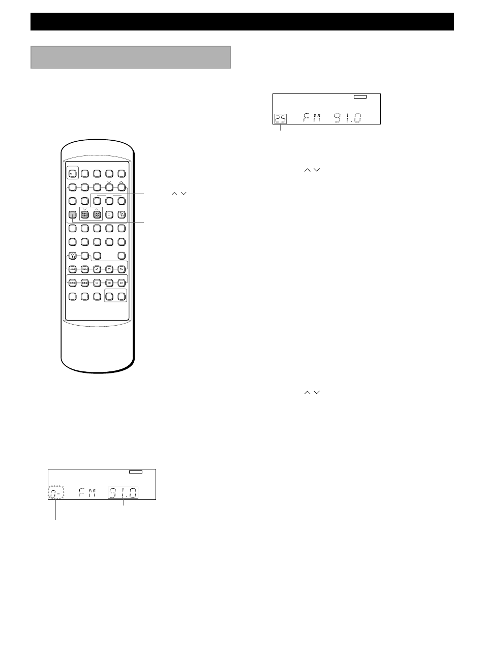 Presetting stations, E-14, Tuner operations | Press fm/am to select the desired band, Preset number flashes, Selected preset number, The frequency to preset | Yamaha CRX-M5 User Manual | Page 20 / 35