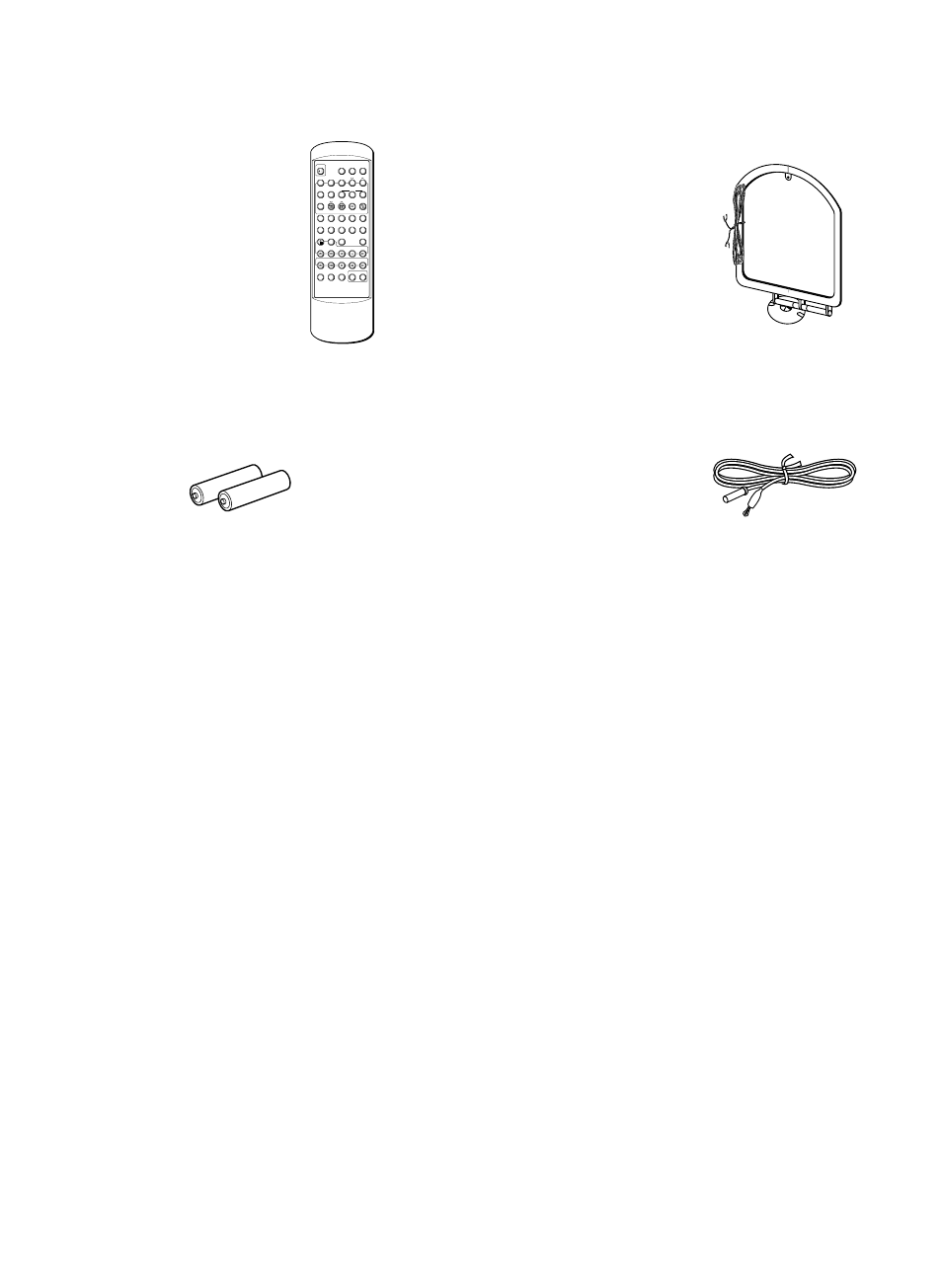 Supplied accessories, Accessoires fournis | Yamaha CRX-M5 User Manual | Page 4 / 35