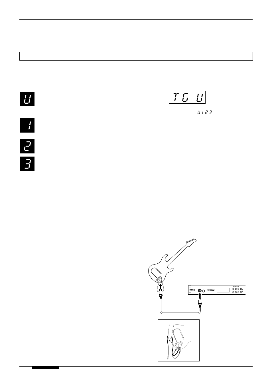 Guitar/g1d connection, Preset program sets | Yamaha G50 User Manual | Page 11 / 36