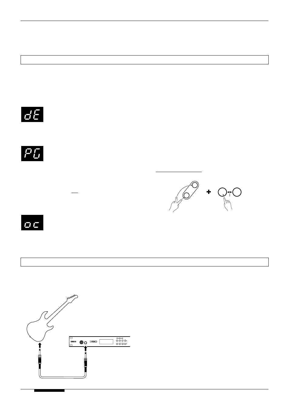 1 2 g1d [up]/[down] button modes, Playing in the monophonic mode | Yamaha G50 User Manual | Page 15 / 36