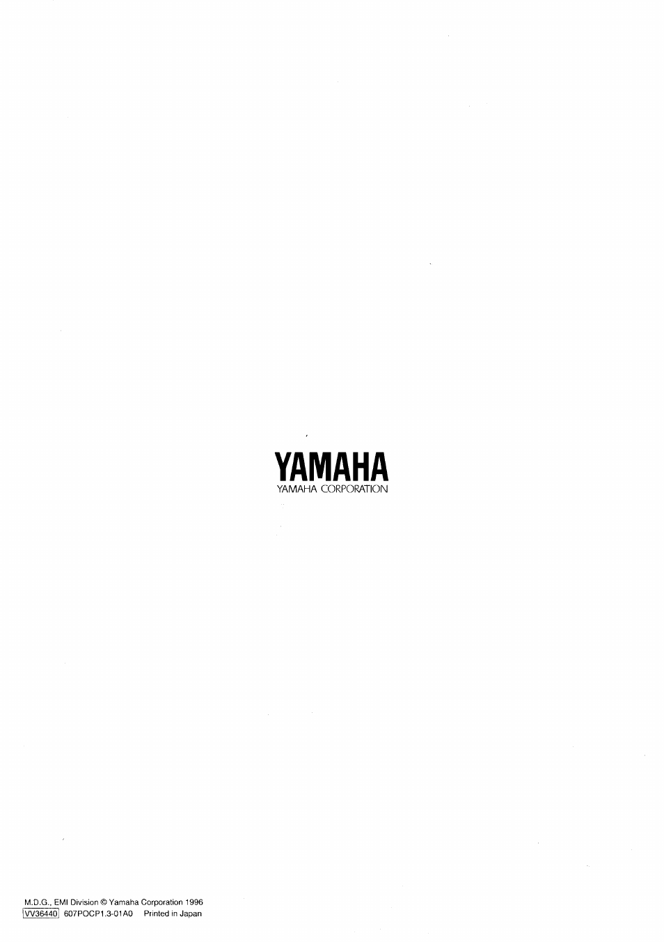 Yamaha G50 User Manual | Page 36 / 36