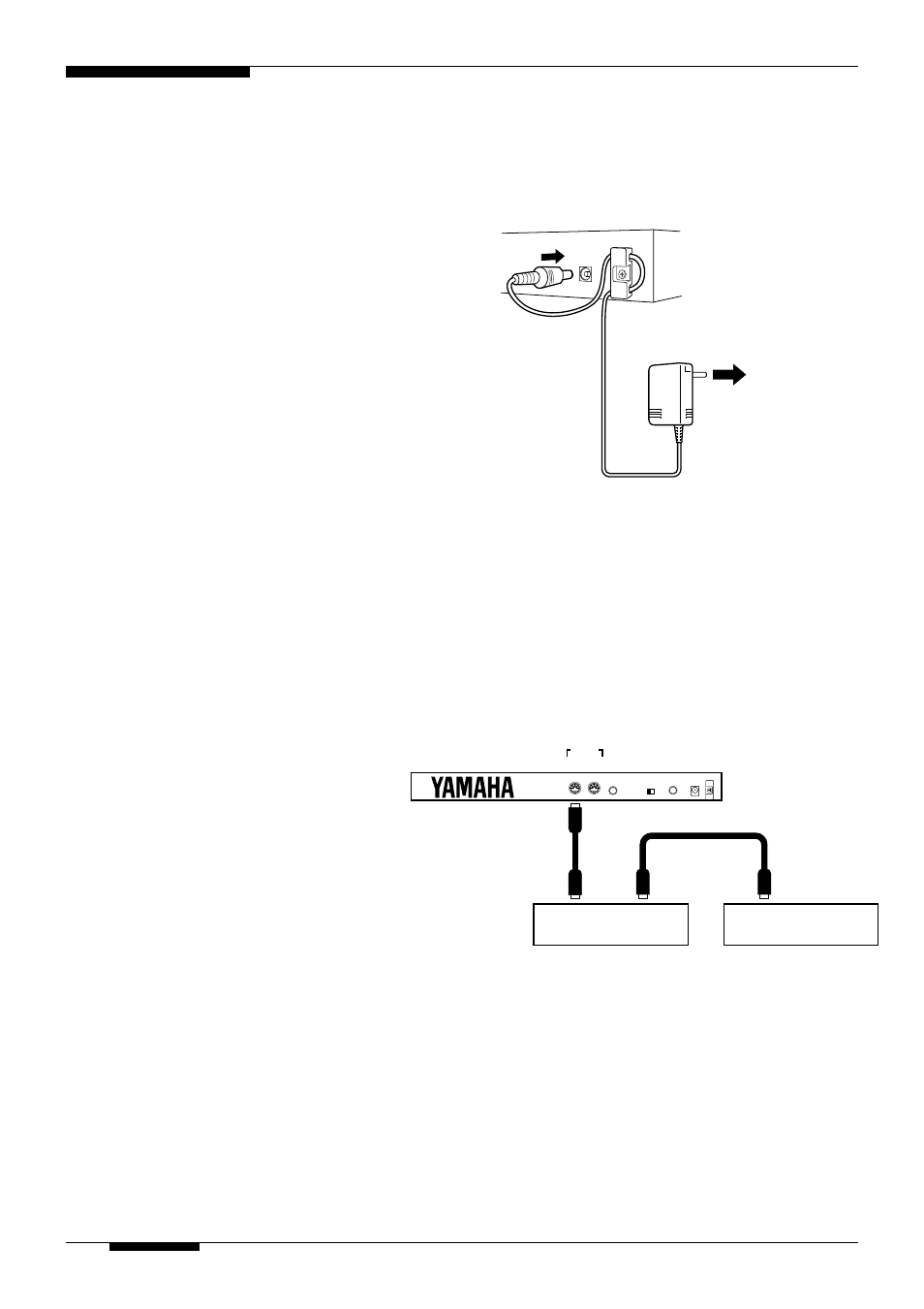 Setting up, Power supply, Tone generator connection & midi setup | Yamaha G50 User Manual | Page 9 / 36