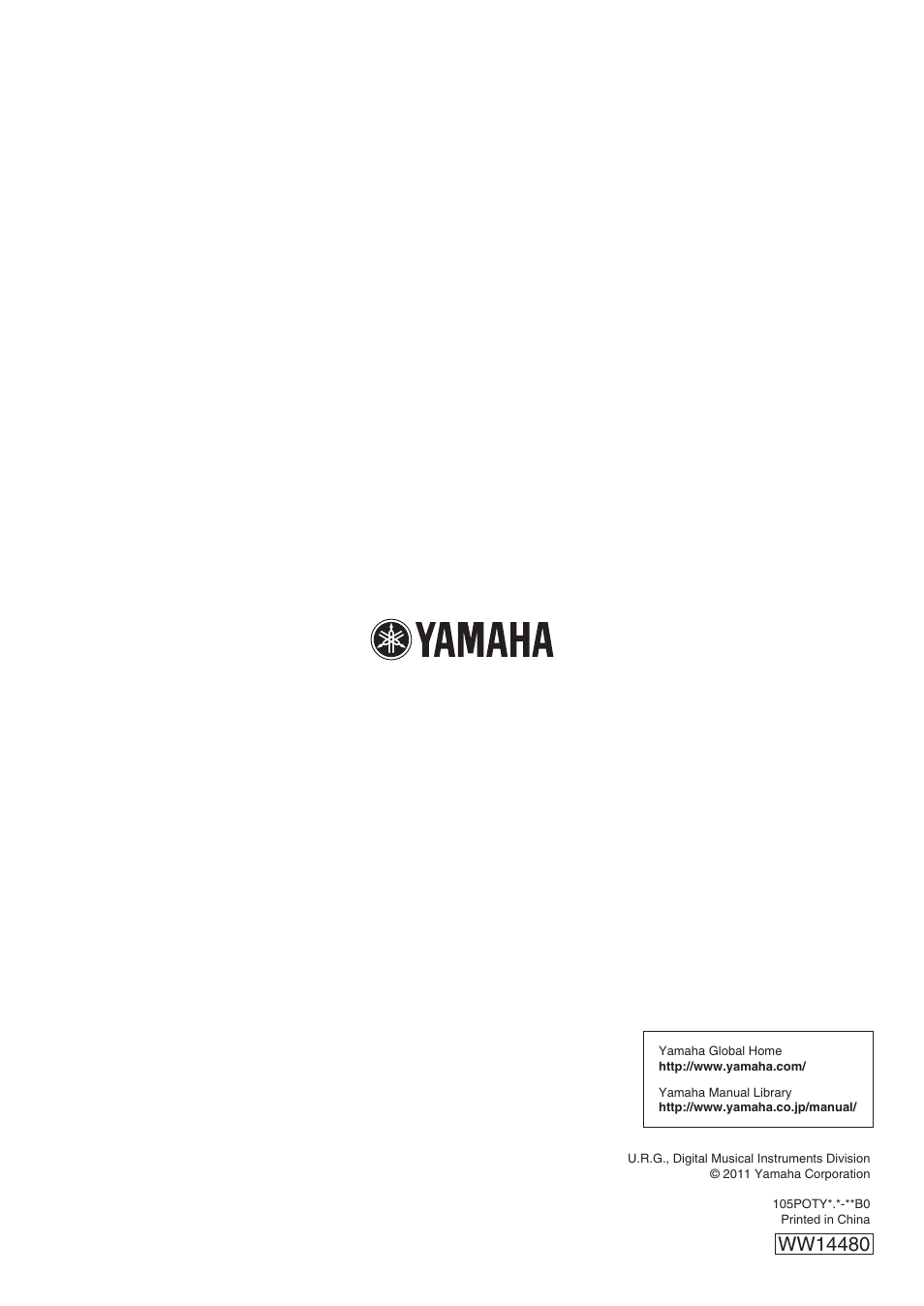 Yamaha YPT-230 User Manual | Page 48 / 48
