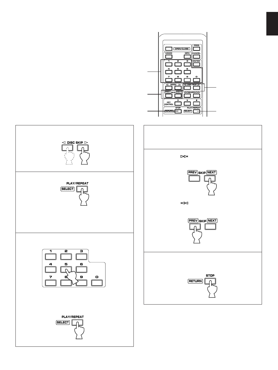 Basic operation, English | Yamaha VCD-100K User Manual | Page 17 / 21