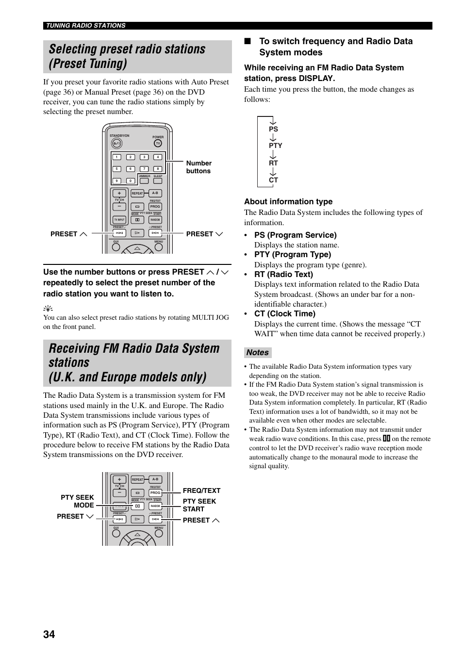 Yamaha RDX-E700 User Manual | Page 36 / 57