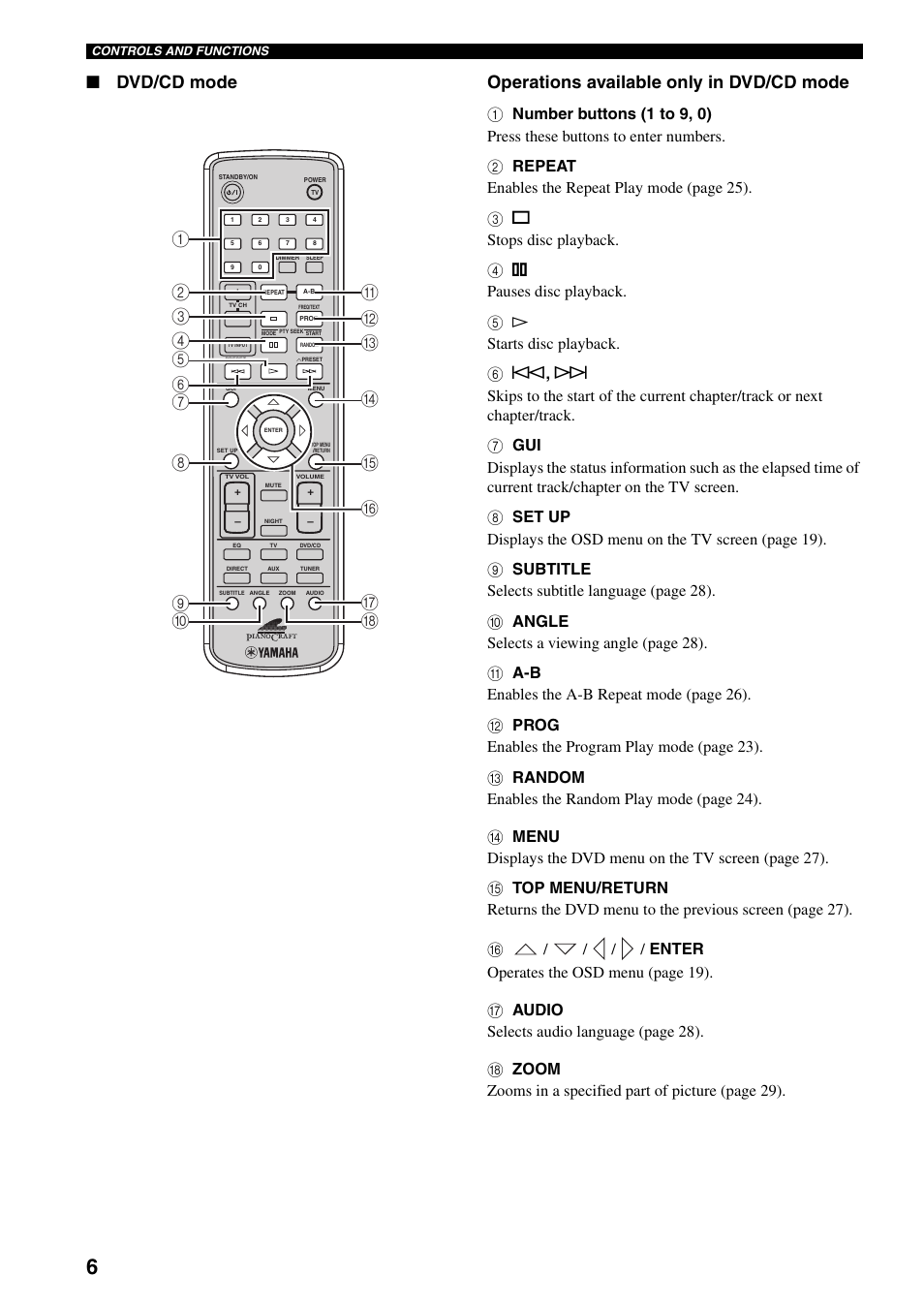 A1 5 6 7 | Yamaha RDX-E700 User Manual | Page 8 / 57