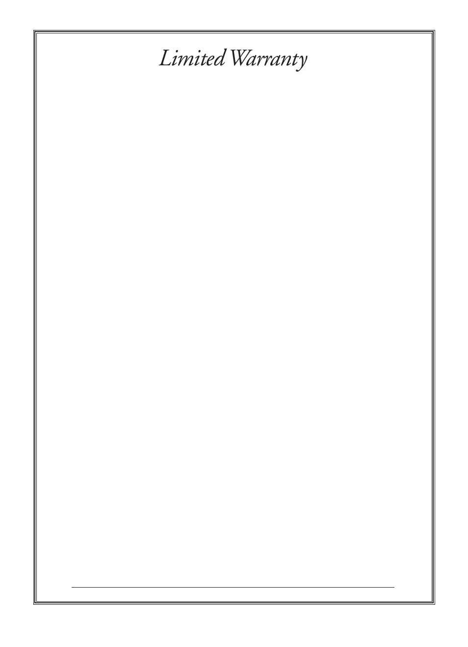 Limited warranty, Keep this document for your records. do not mail | Yamaha PORTATONE PSR-140 User Manual | Page 50 / 52