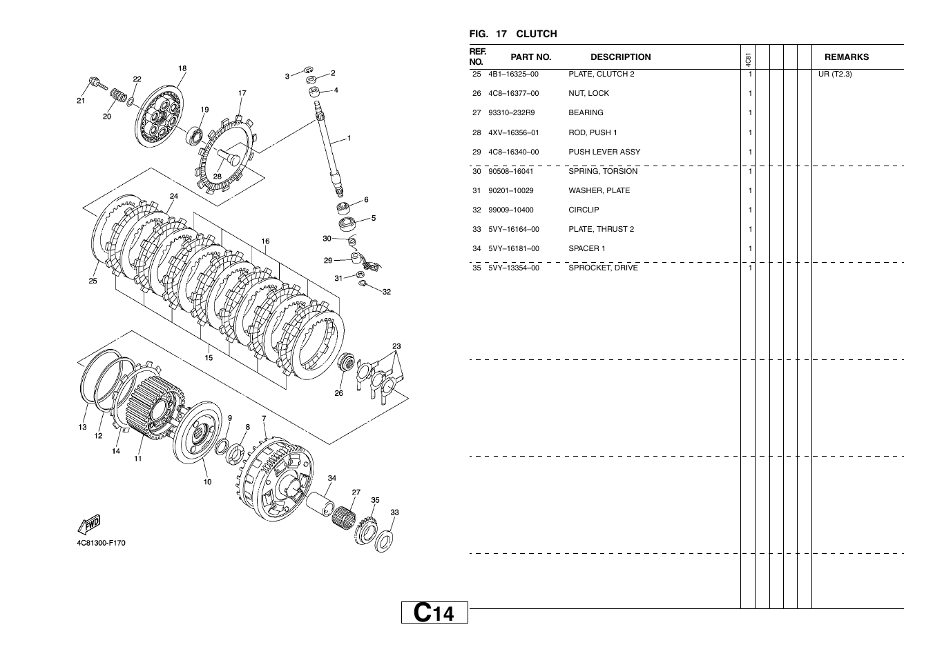 Yamaha YZF-R1(4C81) User Manual | Page 33 / 89