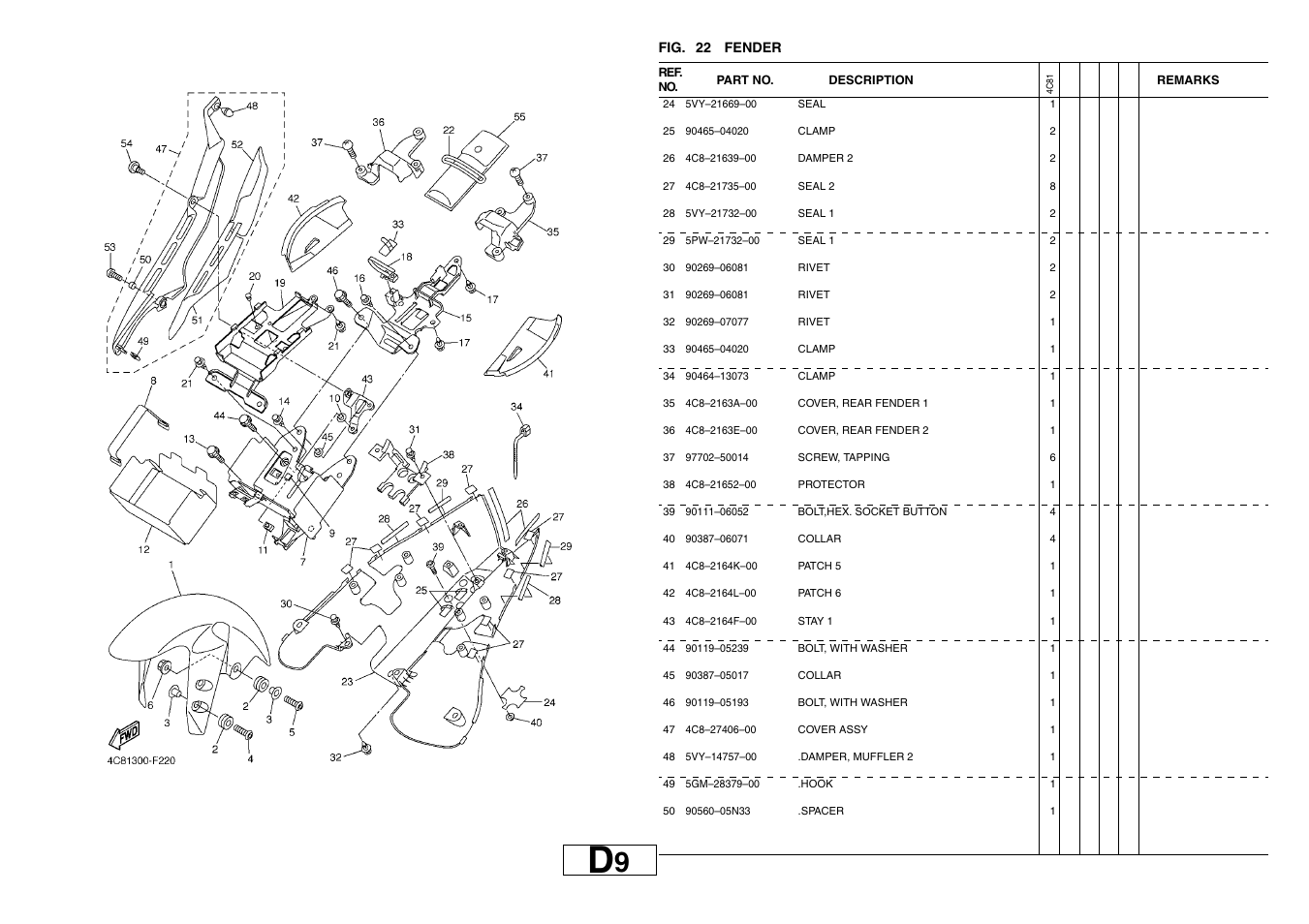 Yamaha YZF-R1(4C81) User Manual | Page 42 / 89