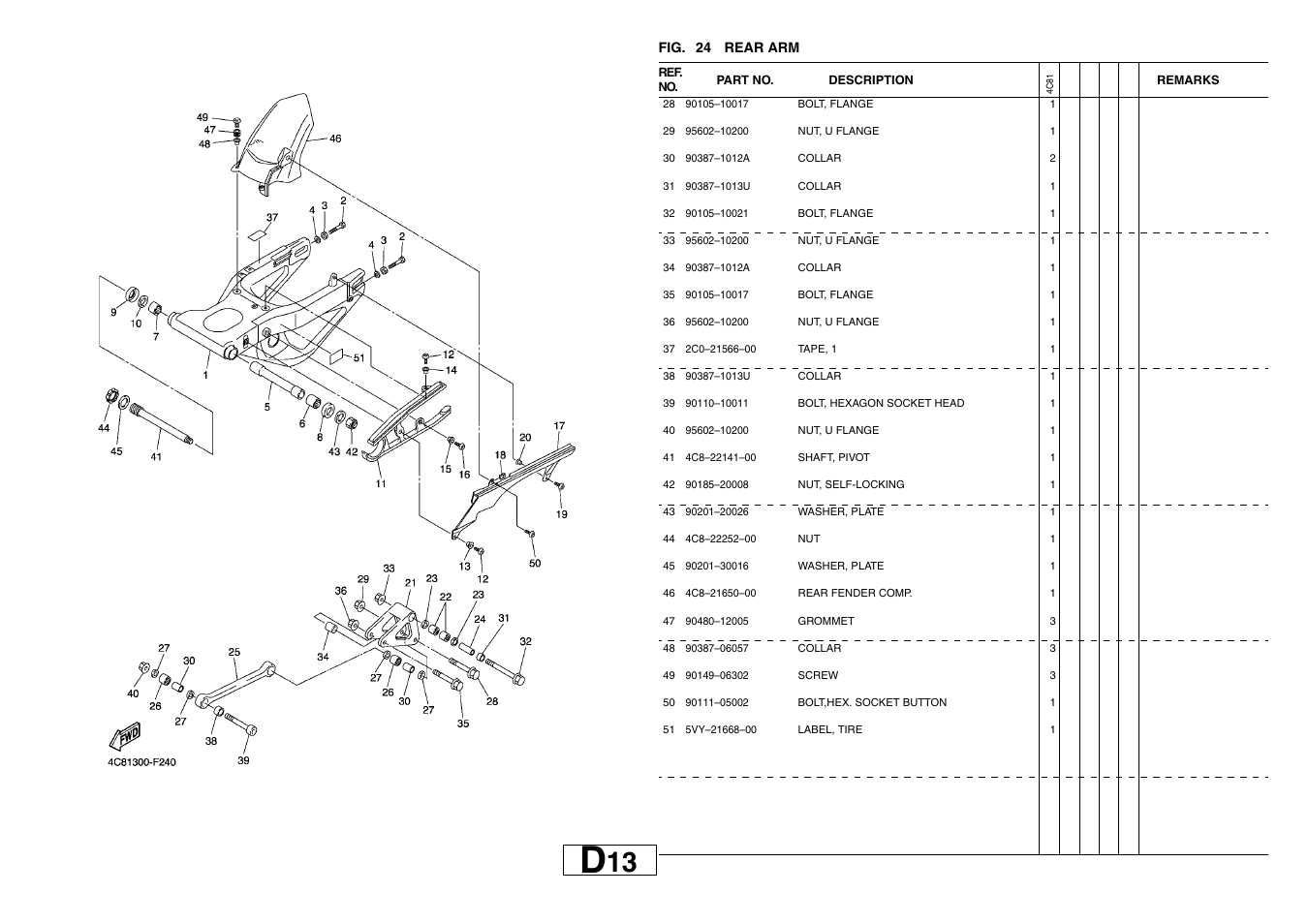 Yamaha YZF-R1(4C81) User Manual | Page 46 / 89