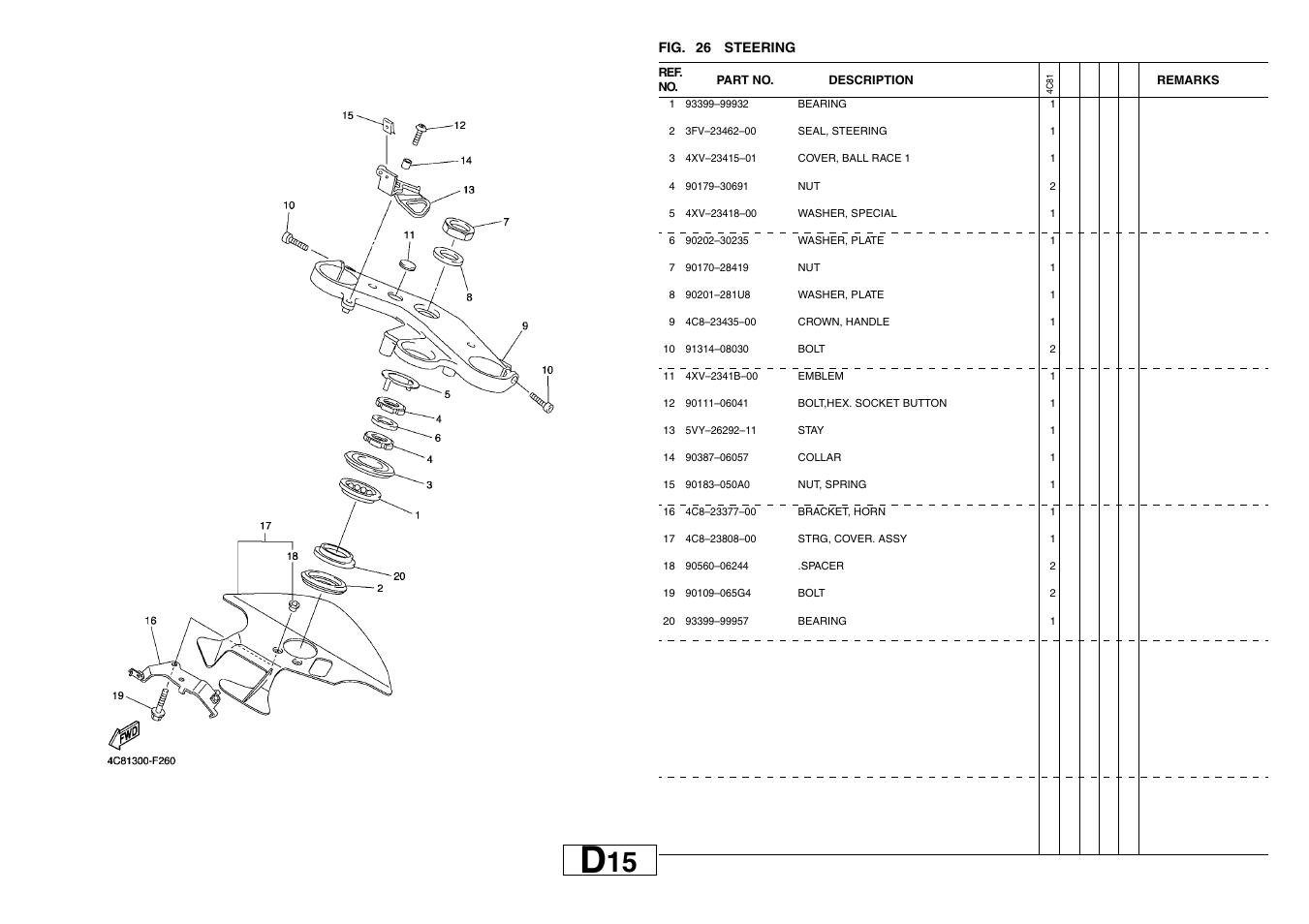 Yamaha YZF-R1(4C81) User Manual | Page 48 / 89