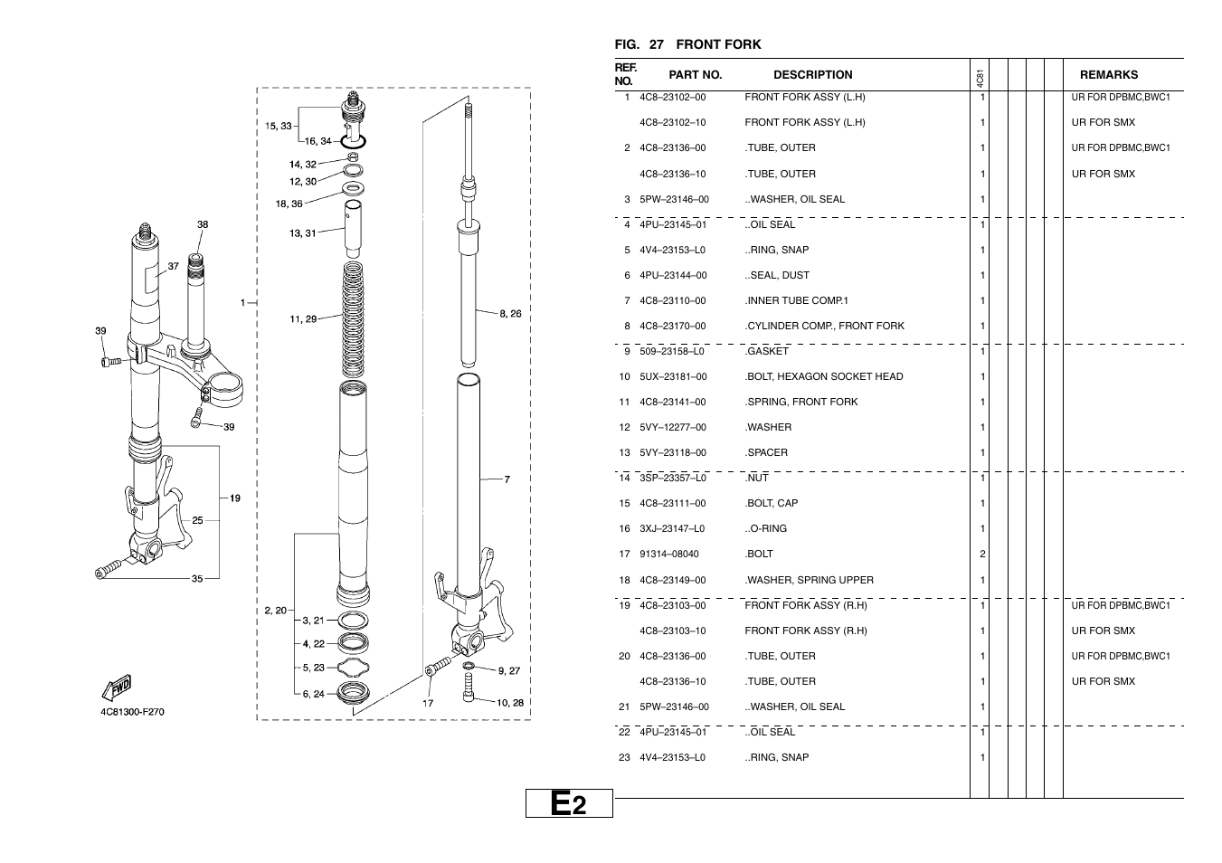 Yamaha YZF-R1(4C81) User Manual | Page 49 / 89