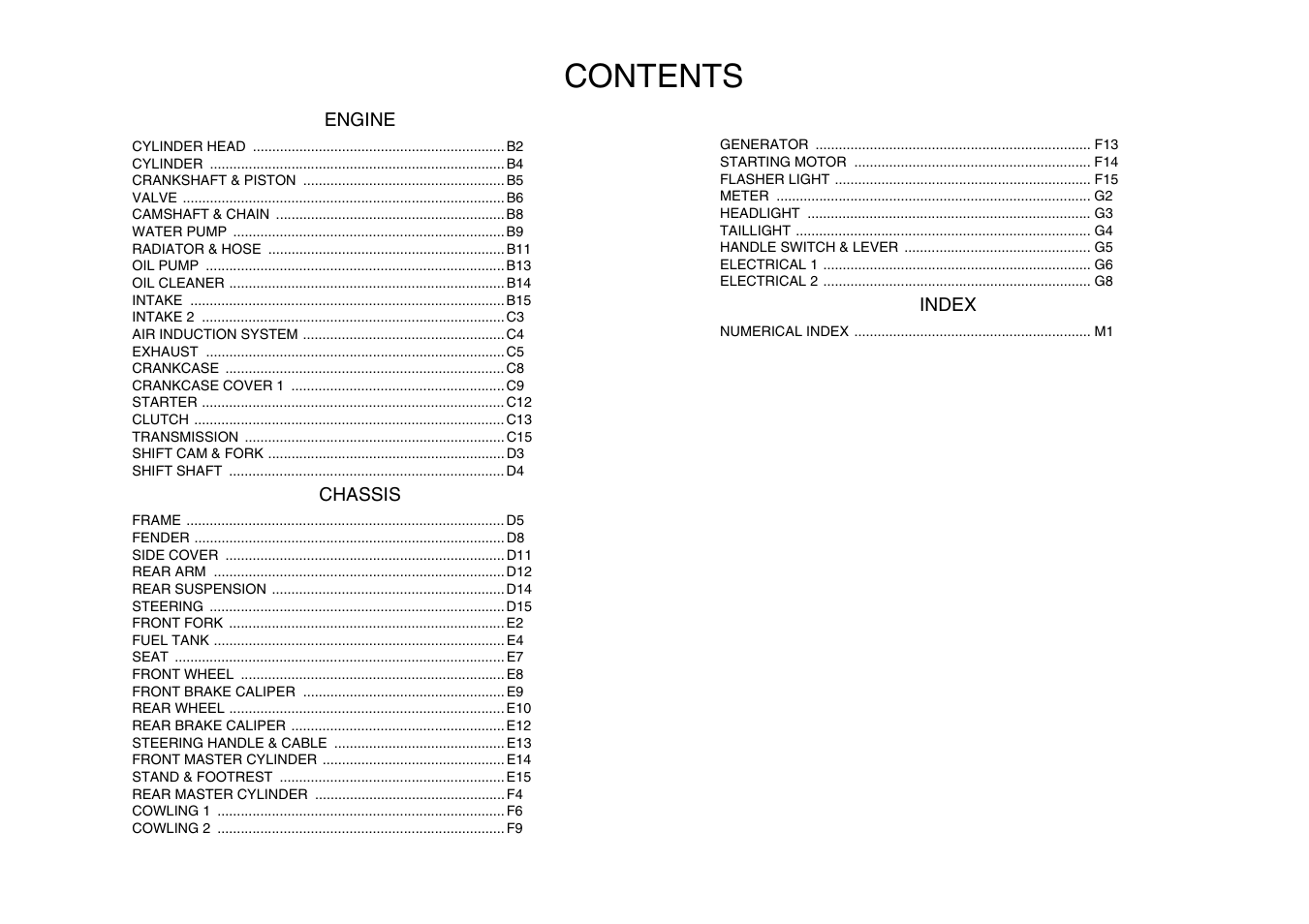 Yamaha YZF-R1(4C81) User Manual | Page 6 / 89