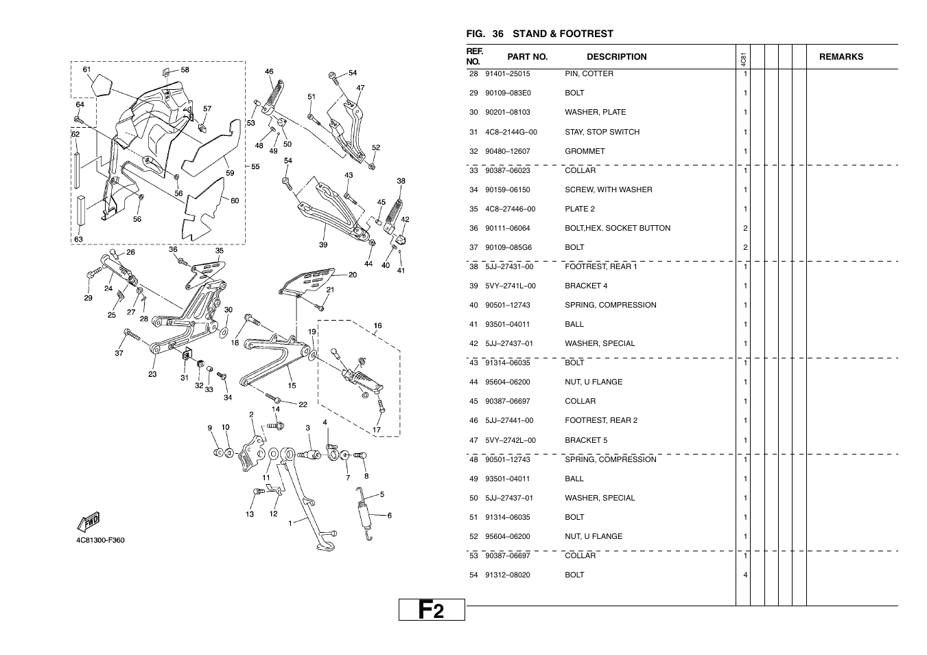 Yamaha YZF-R1(4C81) User Manual | Page 63 / 89