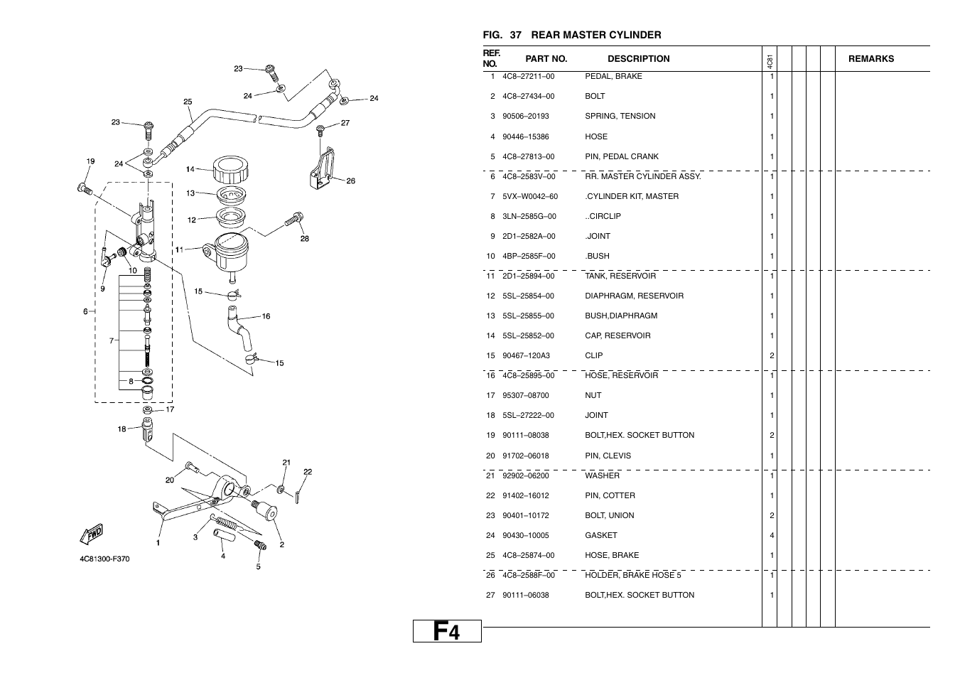 Yamaha YZF-R1(4C81) User Manual | Page 65 / 89