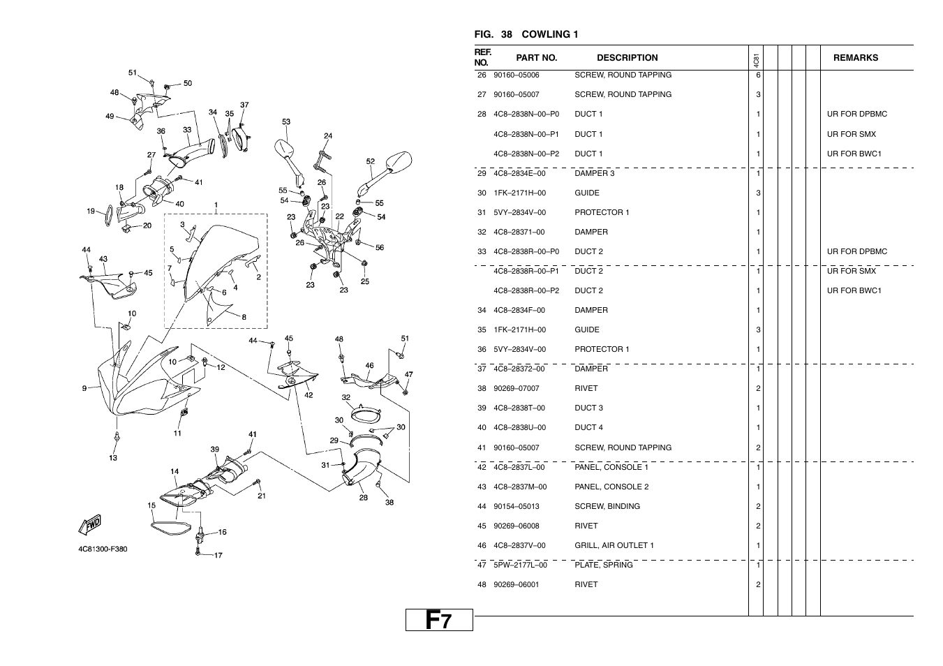 Yamaha YZF-R1(4C81) User Manual | Page 68 / 89