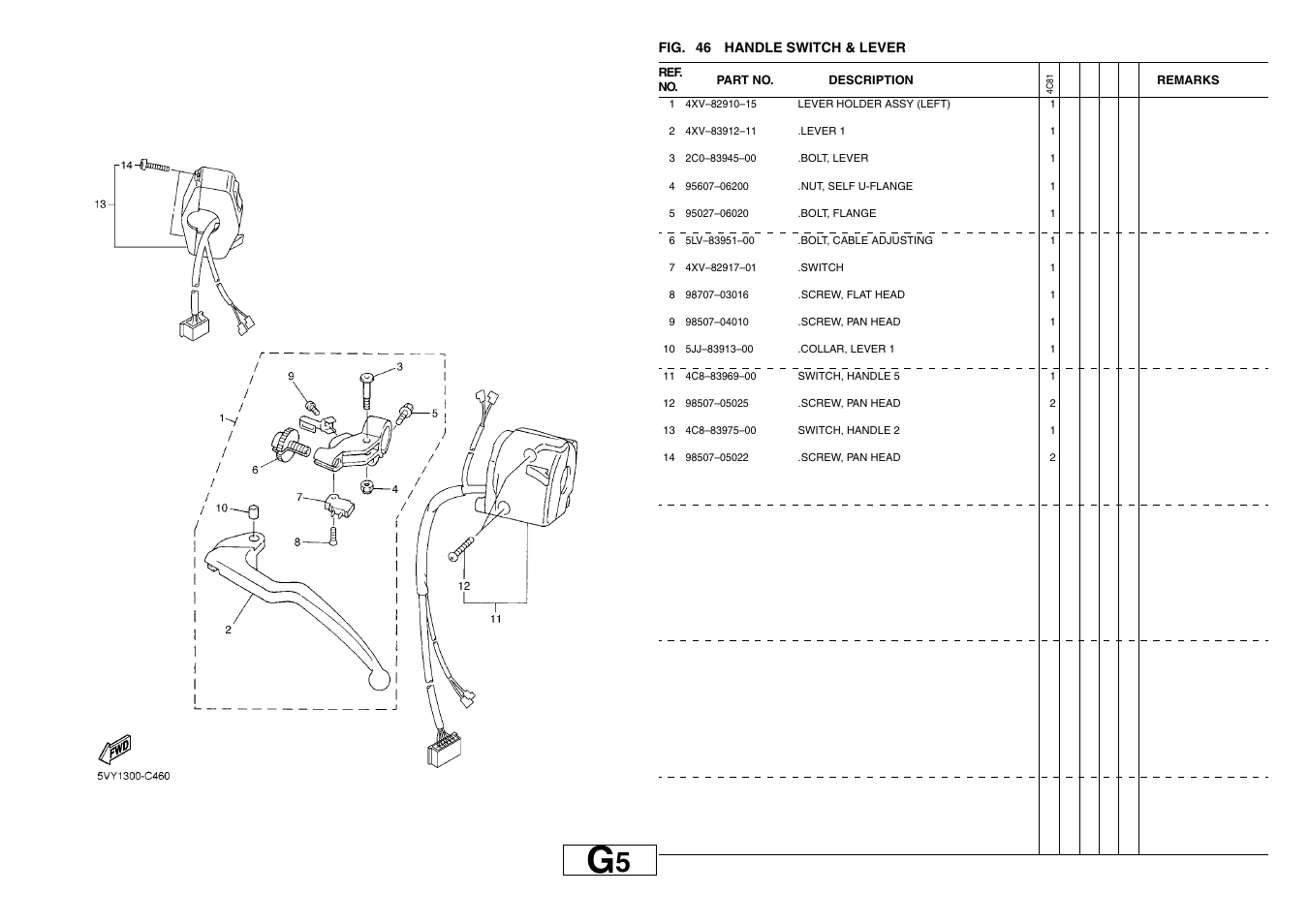 Yamaha YZF-R1(4C81) User Manual | Page 80 / 89
