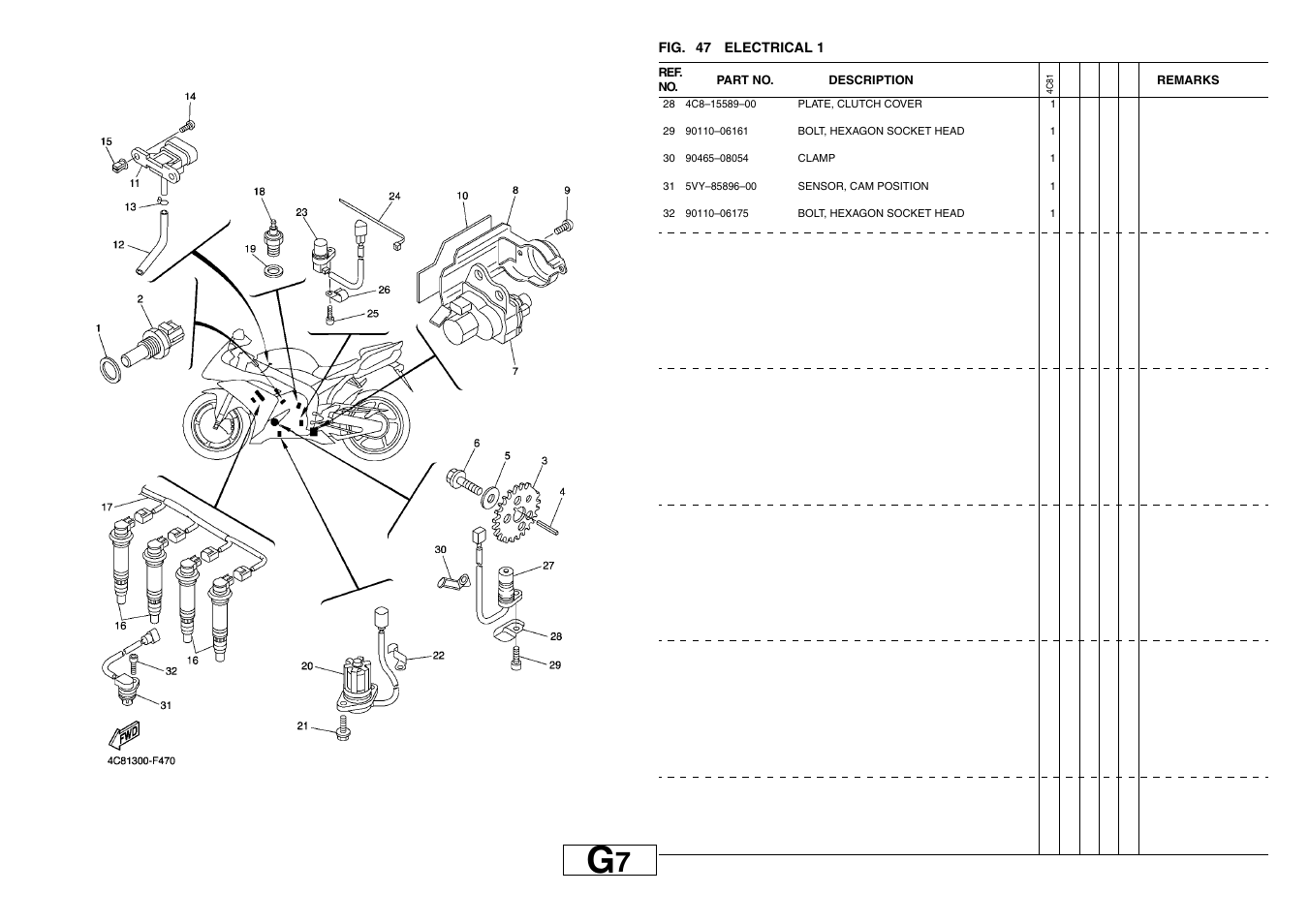 Yamaha YZF-R1(4C81) User Manual | Page 82 / 89