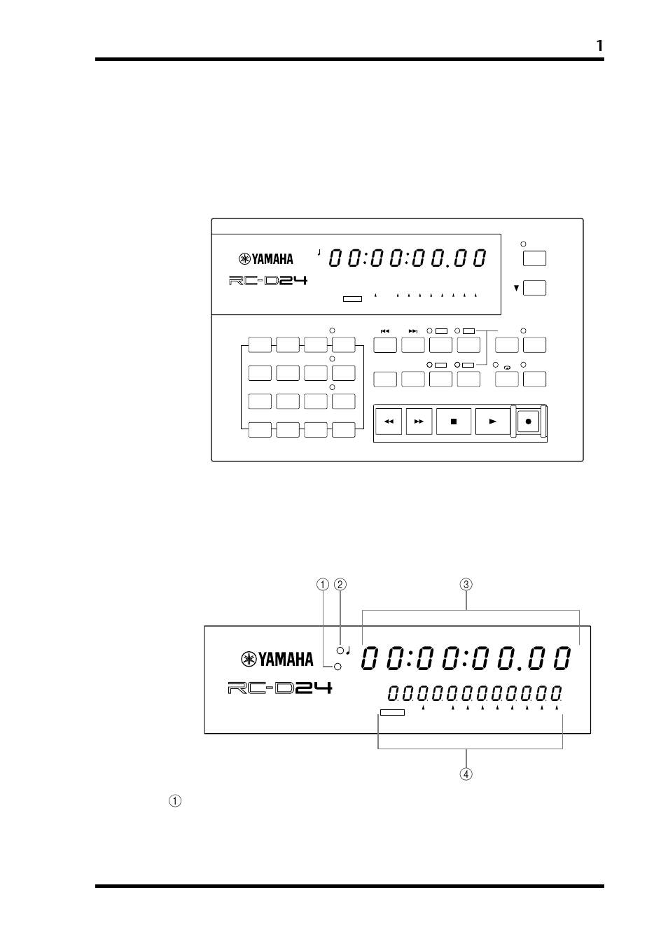 各部の名称と機能 | Yamaha RC-D24 User Manual | Page 52 / 62