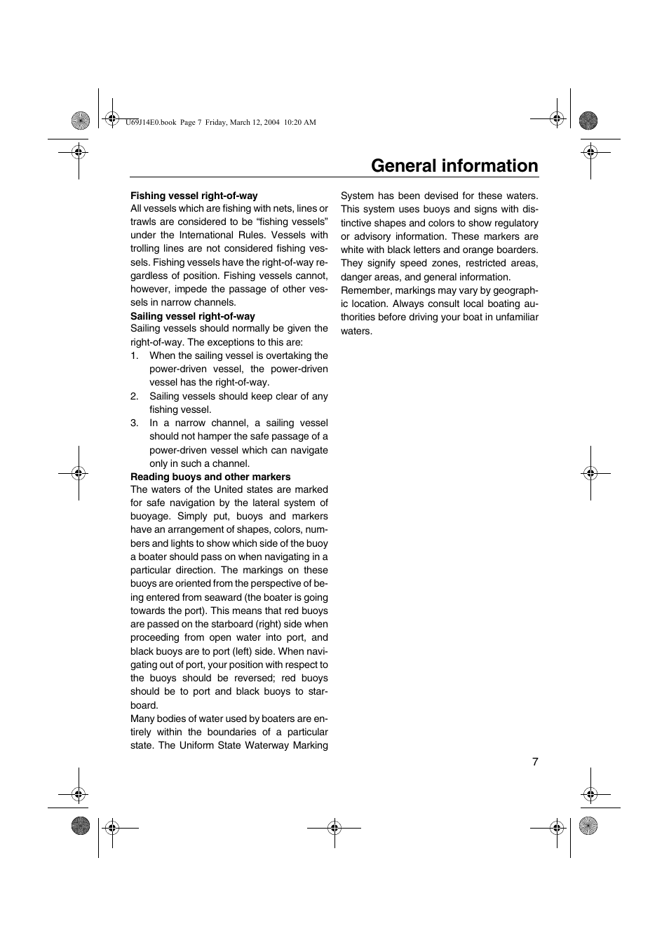 General information | Yamaha F225D User Manual | Page 13 / 81