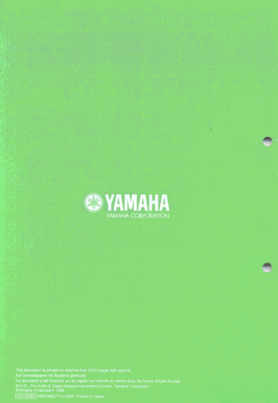 Yamaha PLG100-VH User Manual | Page 32 / 32