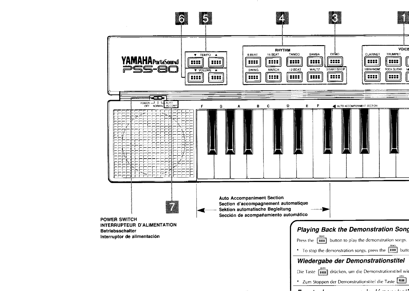 Yamaha PortaSound PSS-80 User Manual | Page 3 / 16