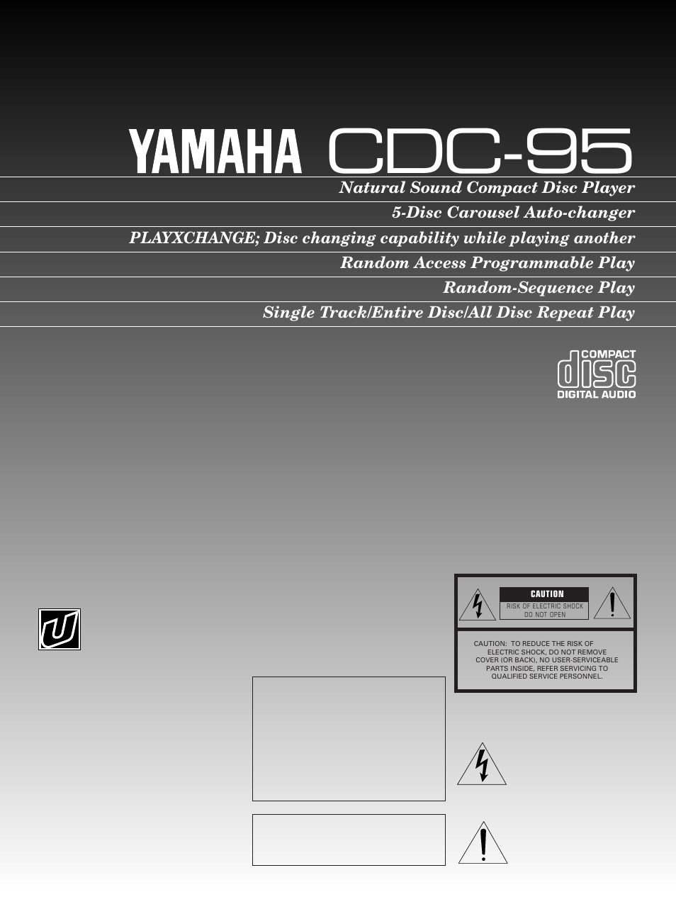 Yamaha CDC-95 User Manual | 15 pages