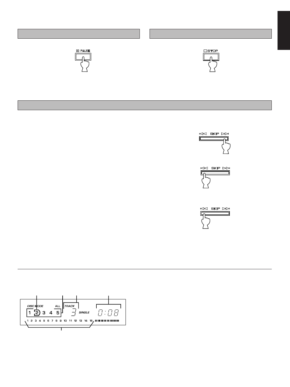 7english to play a desired track on the disc | Yamaha CDC-95 User Manual | Page 7 / 15