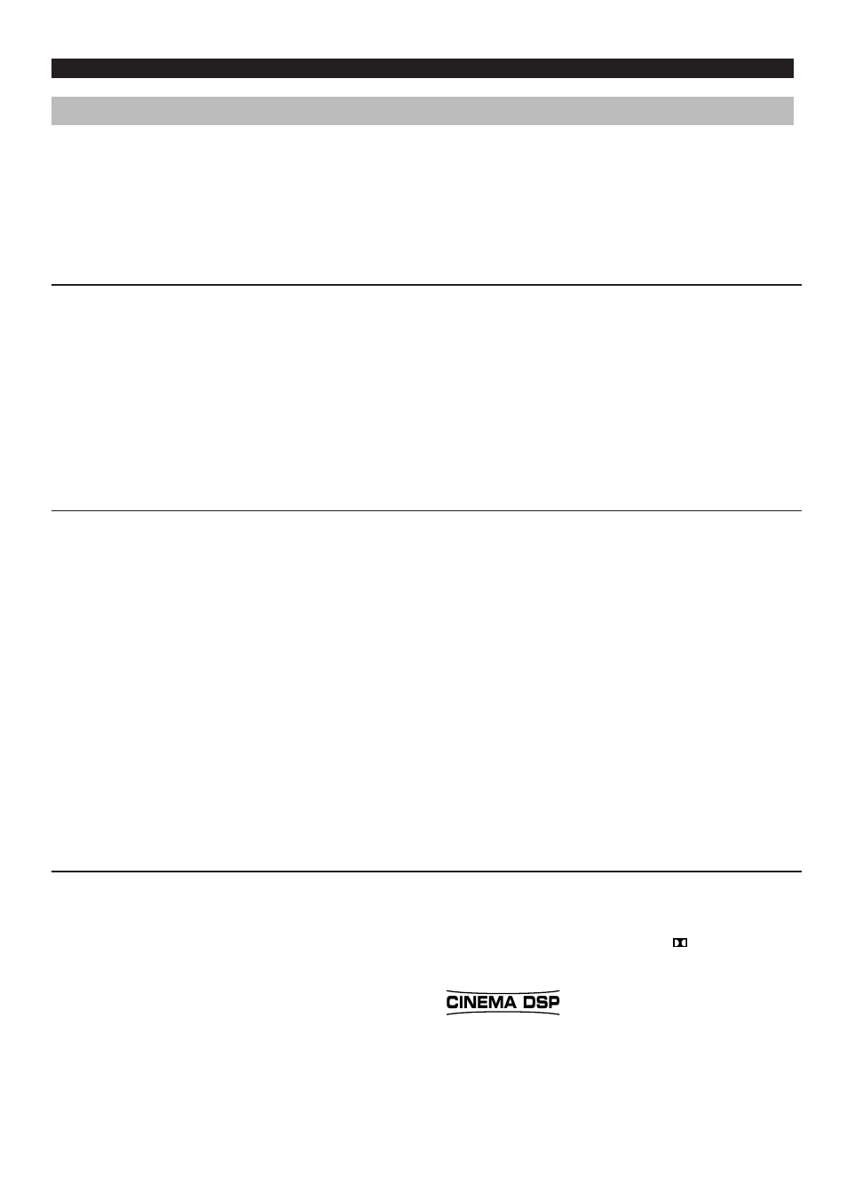 Digital sound field processor (dsp), Digital sound field processing, Dolby pro logic surround | Dolby pro logic surround + dsp | Yamaha AV1 User Manual | Page 10 / 57